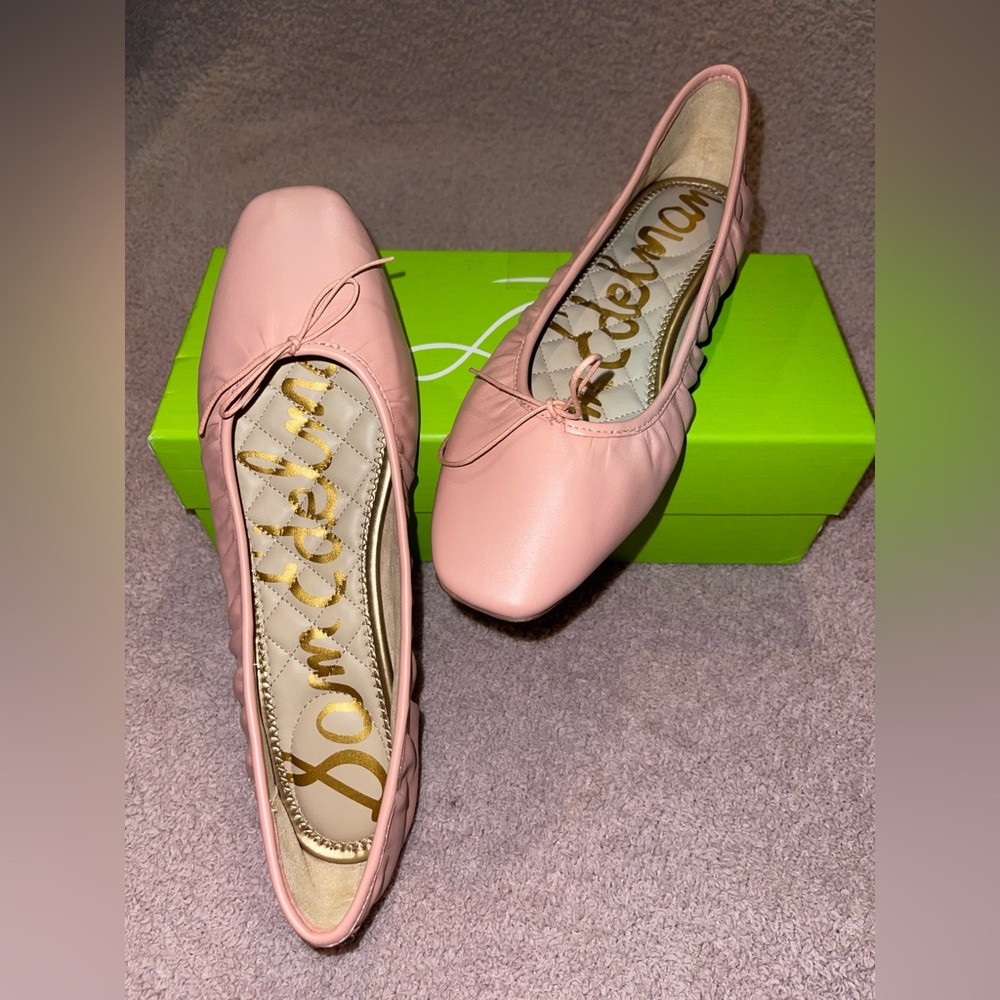 Sam Edelman Leather Bow Ballet Flats - Meg - Prague size 9